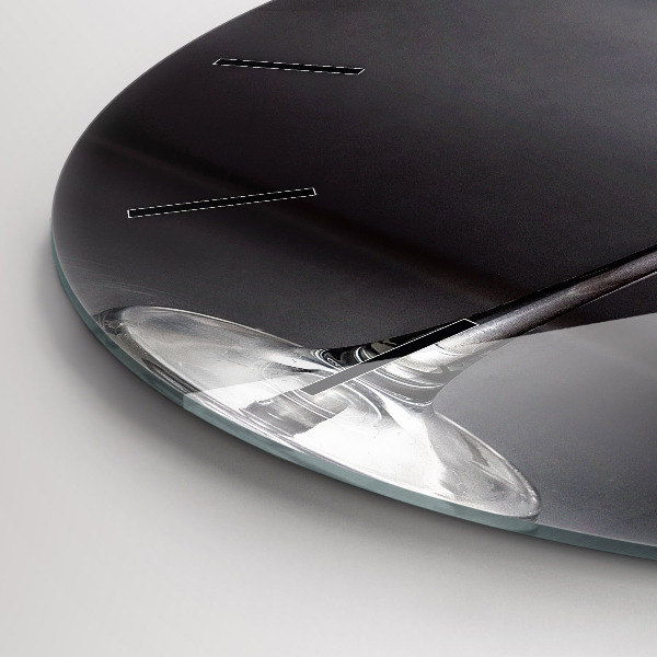 Wanduhr rund mit motiv Weinglas