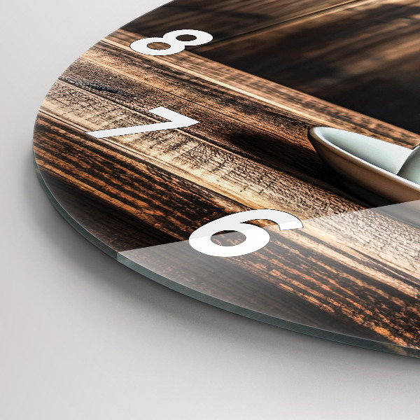 Wanduhr rund mit motiv Tasse Kaffee