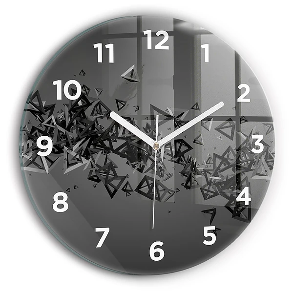 Wanduhr glas rund Abstraktion