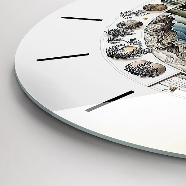 Wanduhr rund mit motiv Uhr Astronomie