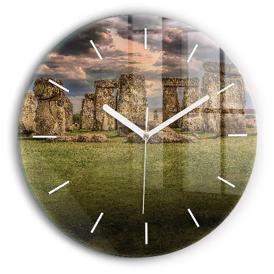 Wanduhr rund mit motiv Stonehenge Nimbostratus