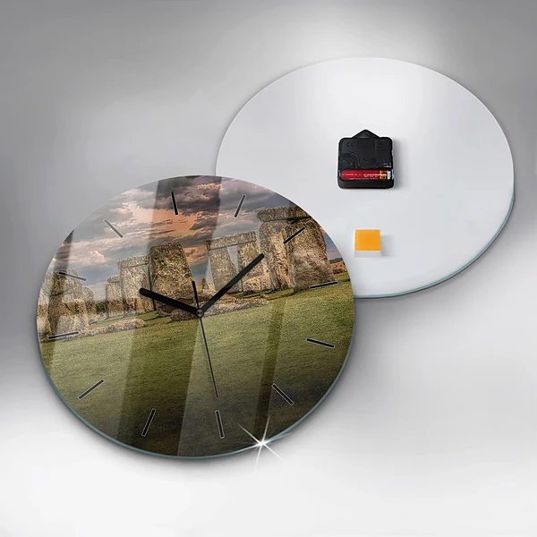 Wanduhr rund mit motiv Stonehenge Nimbostratus