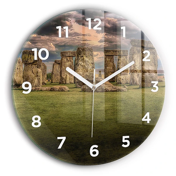 Wanduhr rund mit motiv Stonehenge Nimbostratus
