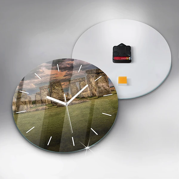 Wanduhr rund mit motiv Stonehenge Nimbostratus