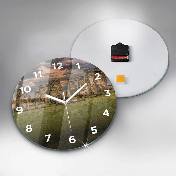 Wanduhr rund mit motiv Stonehenge Nimbostratus