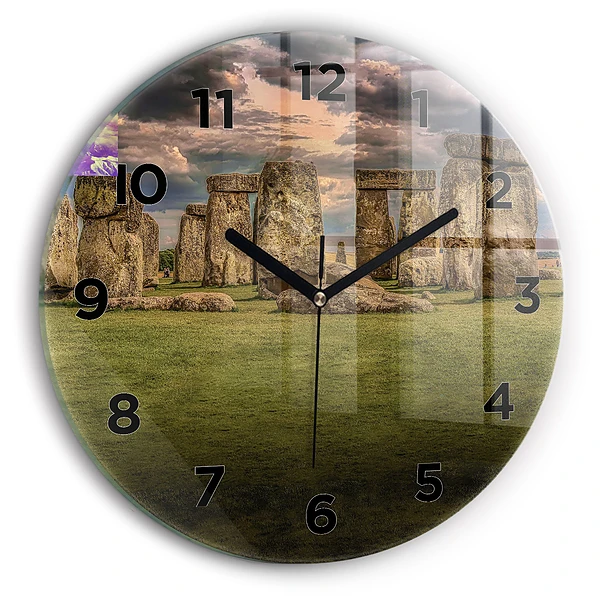 Wanduhr rund mit motiv Stonehenge Nimbostratus