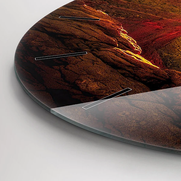 Wanduhr glas rund Grand Canyon Arizona
