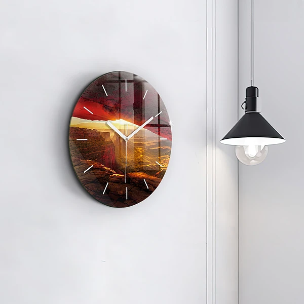 Wanduhr glas rund Grand Canyon Arizona