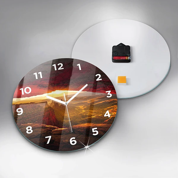 Wanduhr glas rund Grand Canyon Arizona