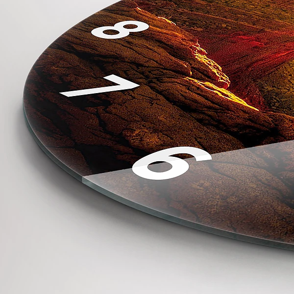 Wanduhr glas rund Grand Canyon Arizona