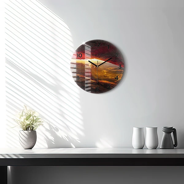 Wanduhr glas rund Grand Canyon Arizona