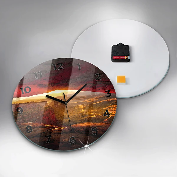Wanduhr glas rund Grand Canyon Arizona
