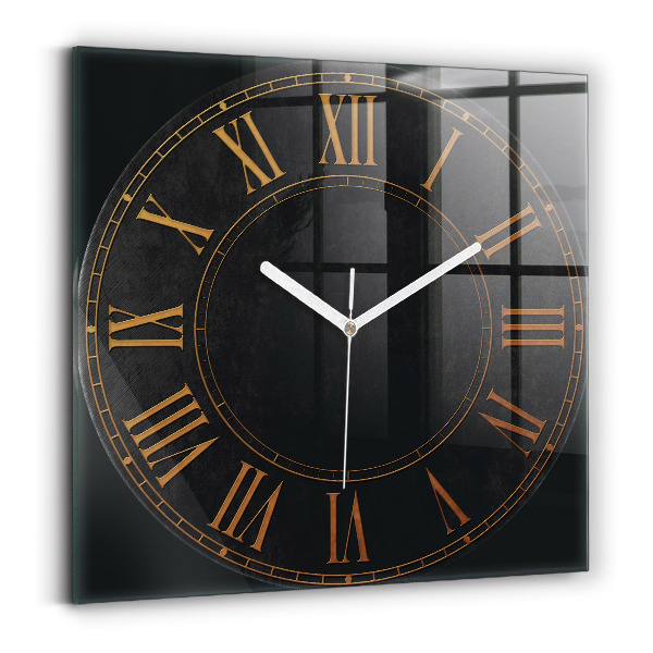 Wanduhr quadratisch mit motiv Alte römische Ziffern