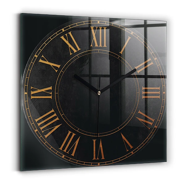 Wanduhr quadratisch mit motiv Alte römische Ziffern