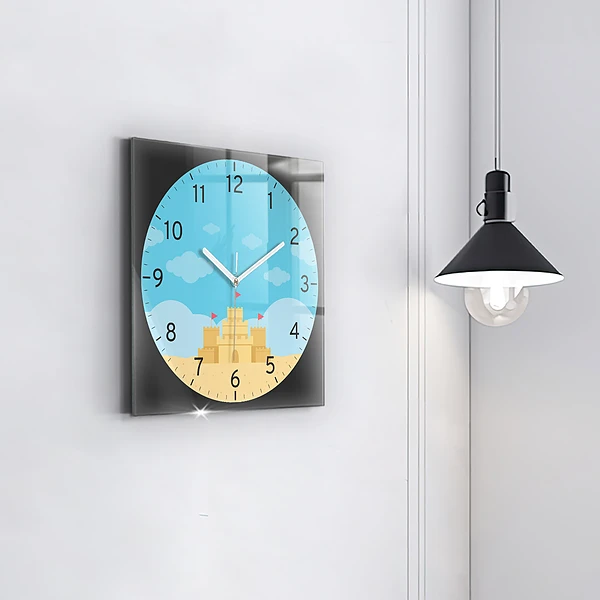Wanduhr quadratisch Sandburg
