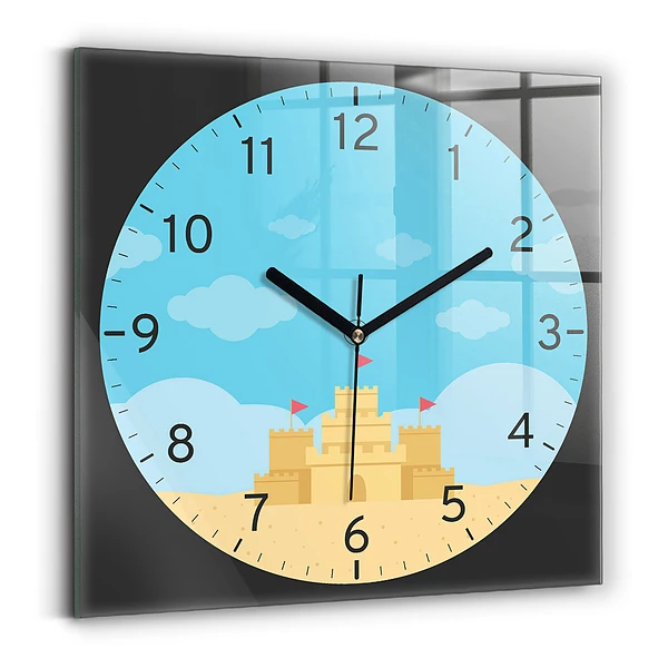 Wanduhr quadratisch Sandburg