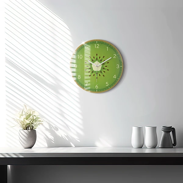 Wanduhr rund mit motiv Kiwi-Frucht