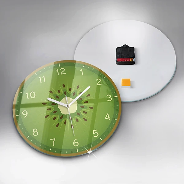 Wanduhr rund mit motiv Kiwi-Frucht