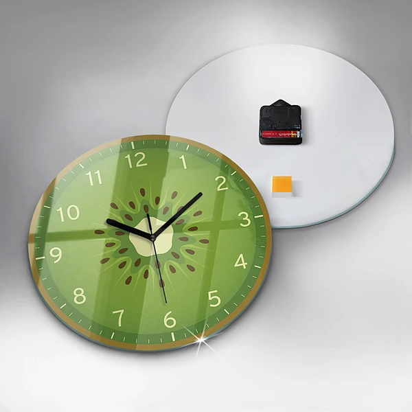 Wanduhr rund mit motiv Kiwi-Frucht