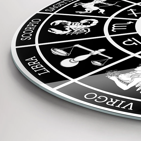 Wanduhr rund Tierkreiszeichen